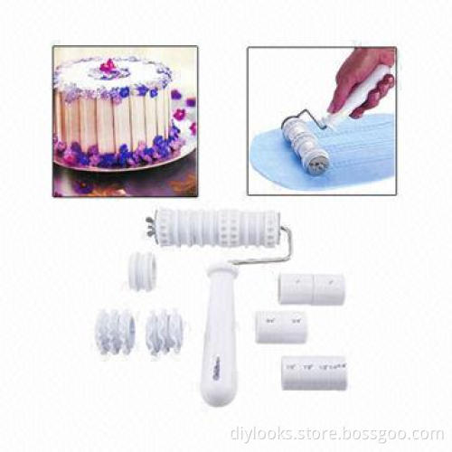 Fondant Ribbon Cutter/Embosser Roller Sugar Craft Set